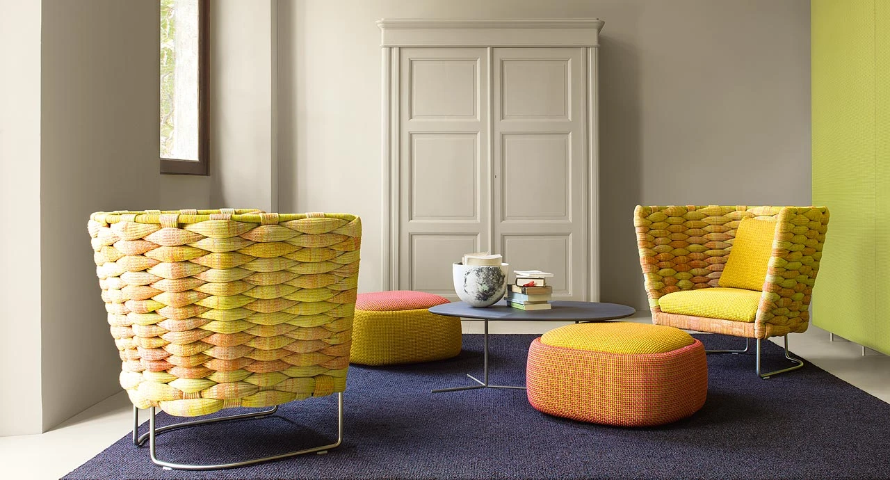 Каркас и наполнение: сталь. Современный дизайн Кресло Ami — Paola Lenti, пластик, фото 6