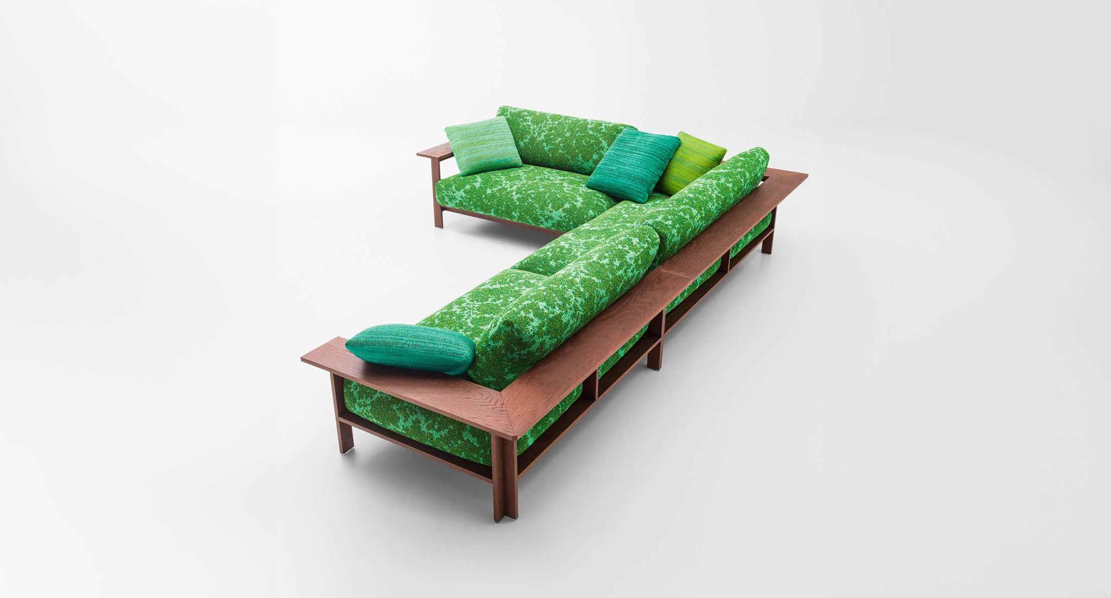 Каркас и наполнение: пенополиуретан. Современный дизайн Диван Frei Outdoor — Paola Lenti, пластик, фото 2
