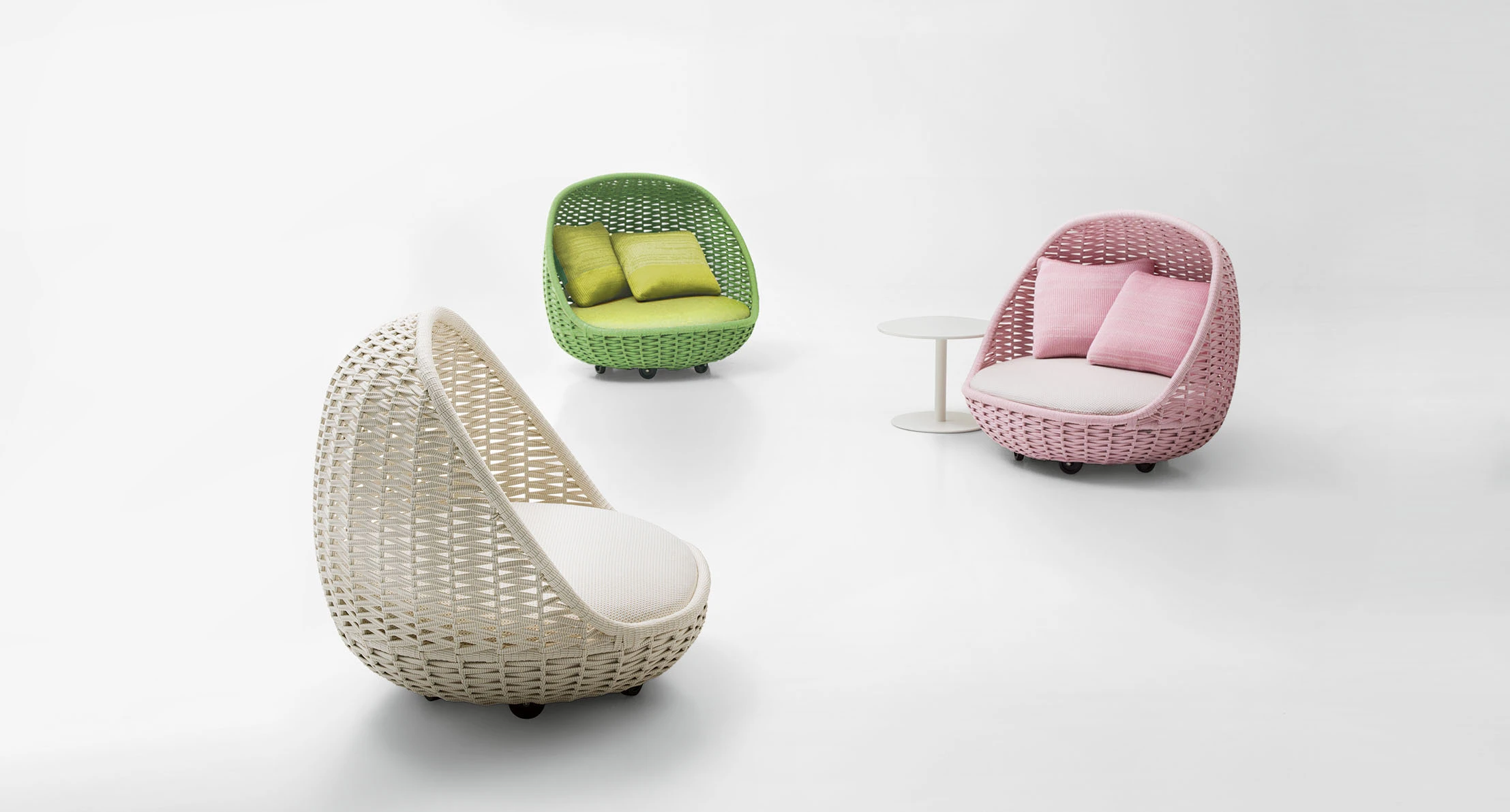 Каркас и наполнение: сталь. Современный дизайн Кресло Orbitry — Paola Lenti, фото 2