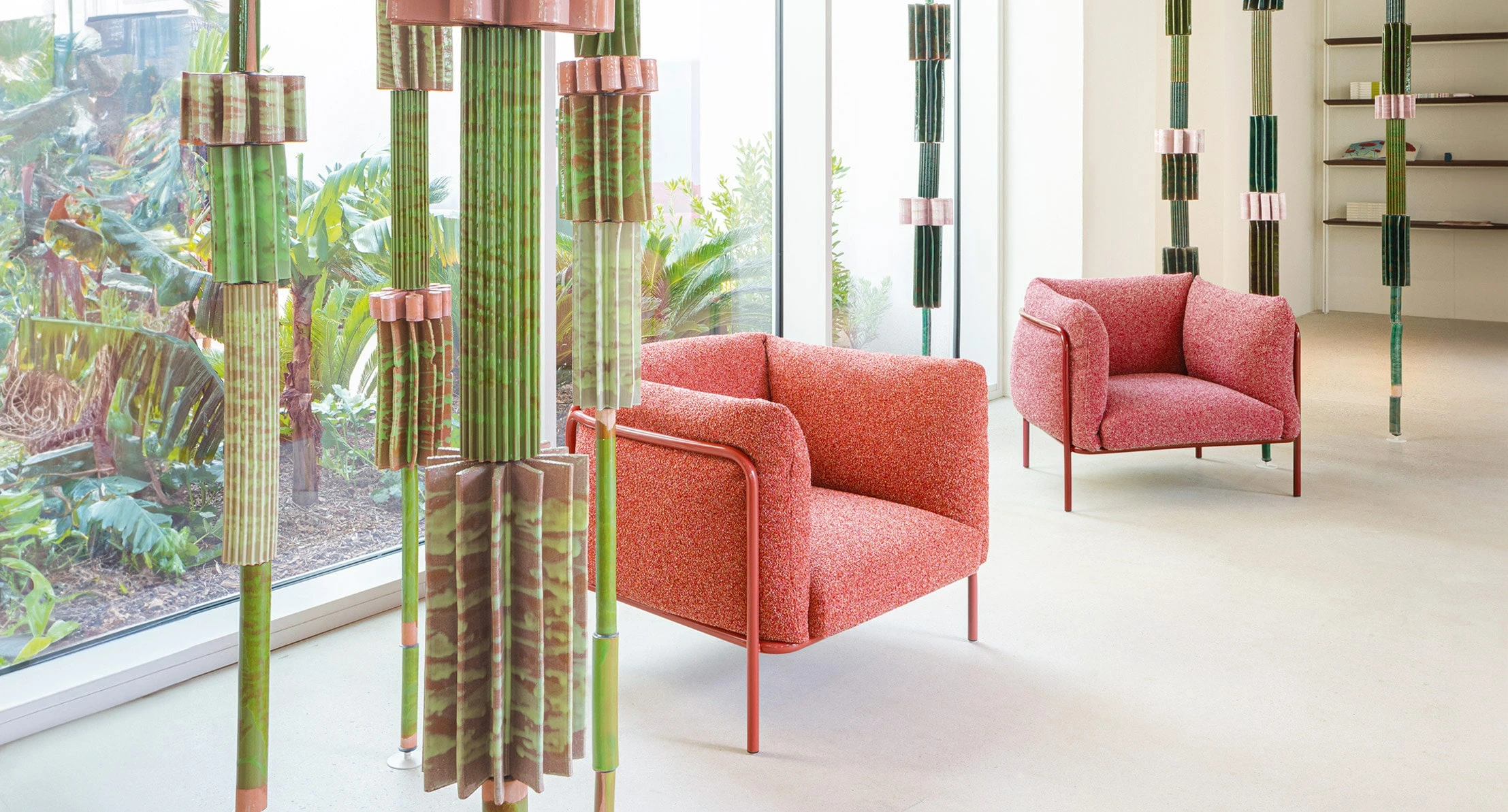 Каркас и наполнение: сталь. Современный дизайн Кресло Pli — Paola Lenti, пластик, фото 4
