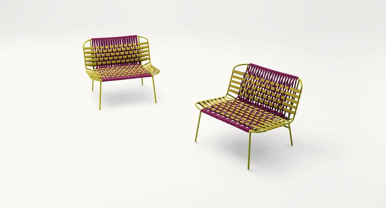 Каркас и наполнение: сталь. Современный дизайн Кресло Telar — Paola Lenti, пластик, фото 3