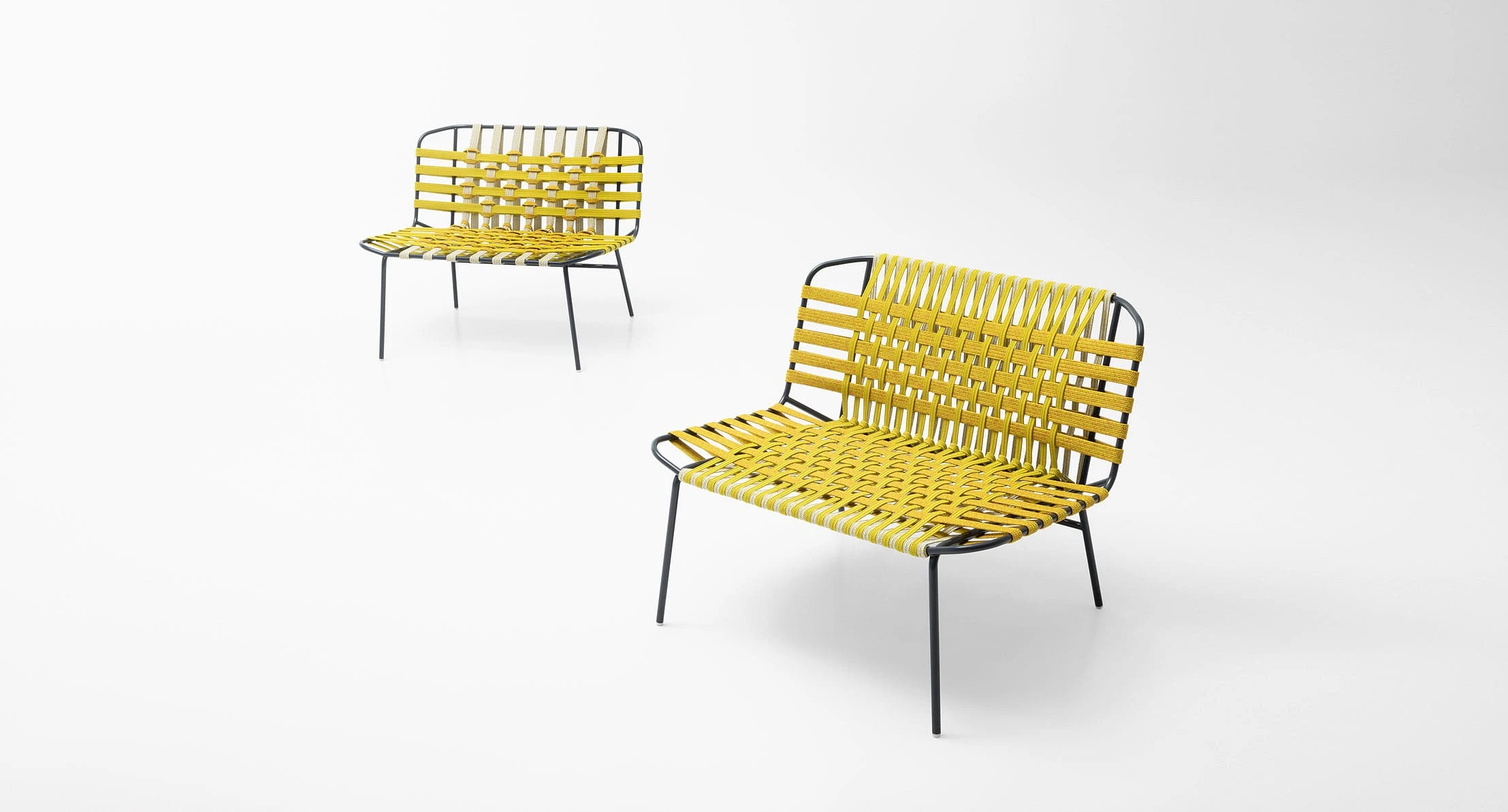 Каркас и наполнение: сталь. Современный дизайн Кресло Telar — Paola Lenti, пластик, фото 4