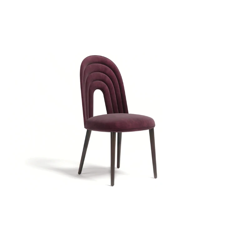 Каркас и наполнение: дерево. Современный дизайн Стул Encho Chair — Paolo Castelli, кожа