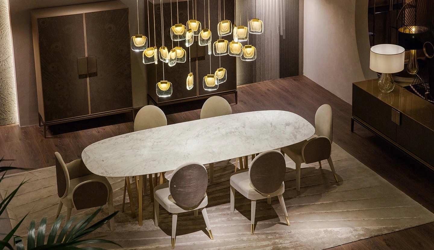 Стол For Hall Oval Table — Paolo Castelli, мрамор, фото 5