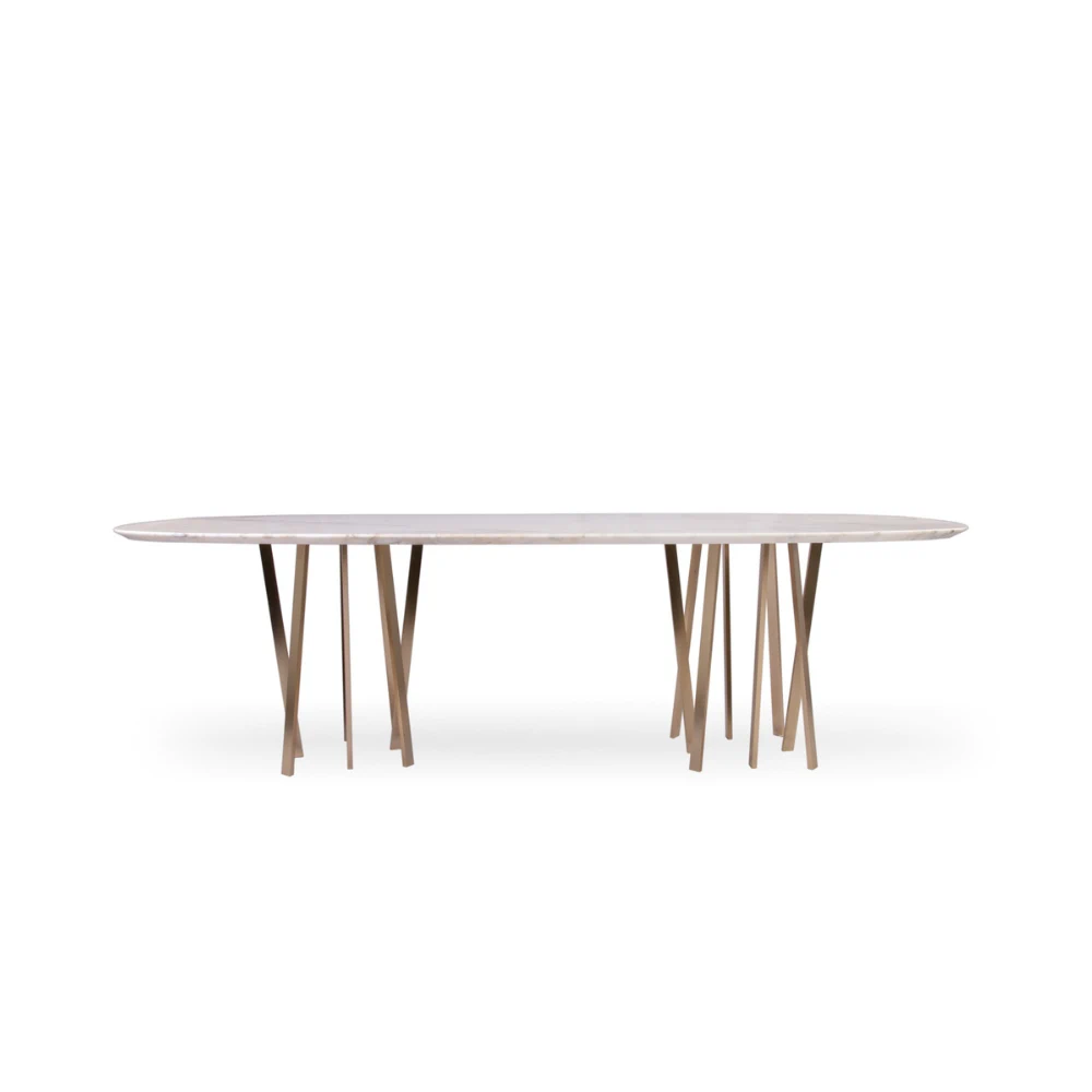 Стол For Hall Oval Table — Paolo Castelli, мрамор