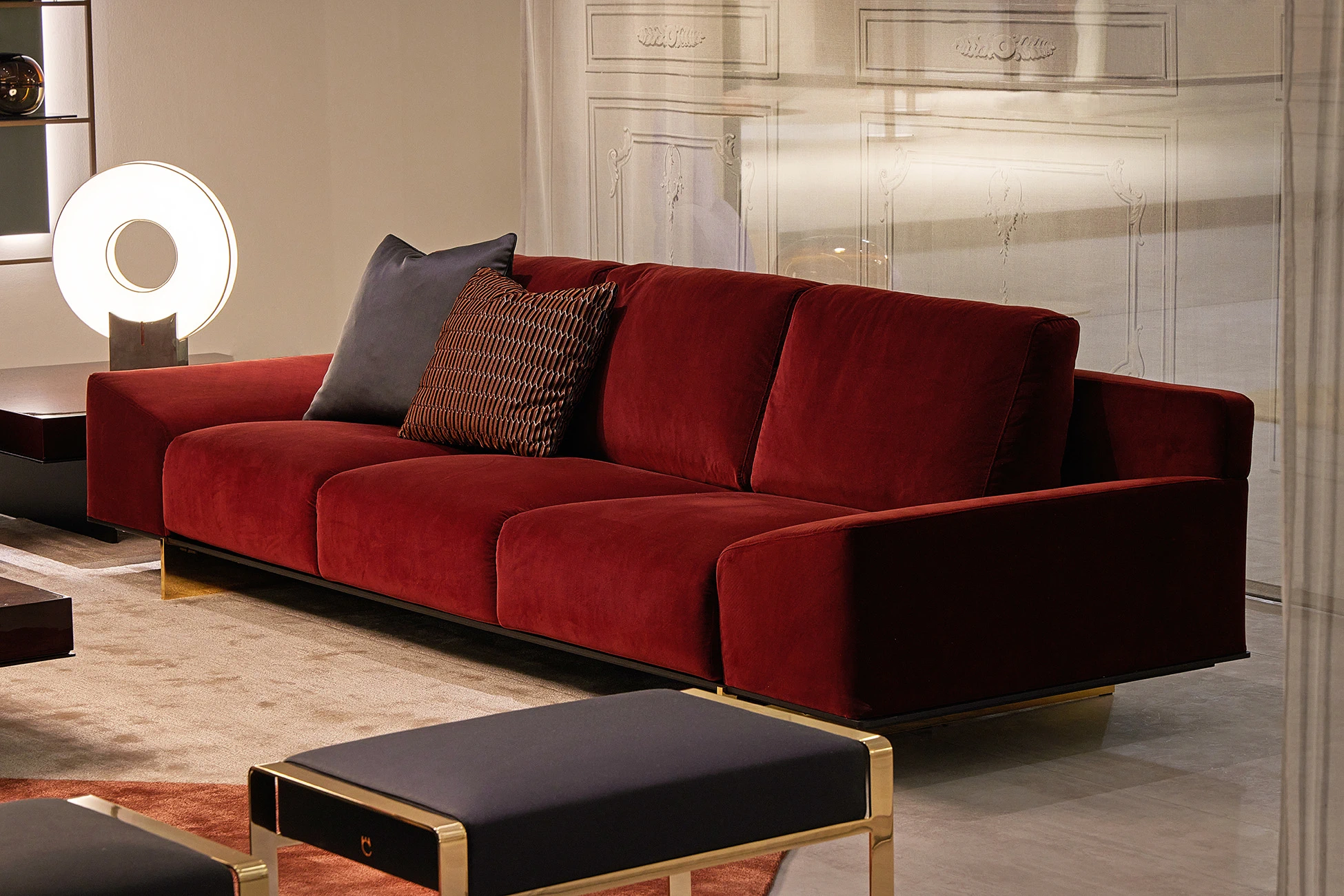 Каркас и наполнение: металл. Современный дизайн Диван Ipamena Sofa — Paolo Castelli, ткань, фото 6