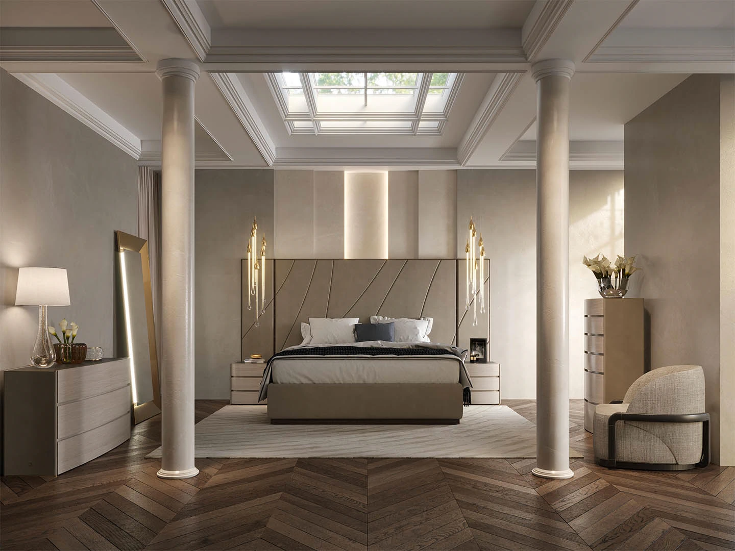 Кровать Odissea Bed — Paolo Castelli, ткань, фото 3
