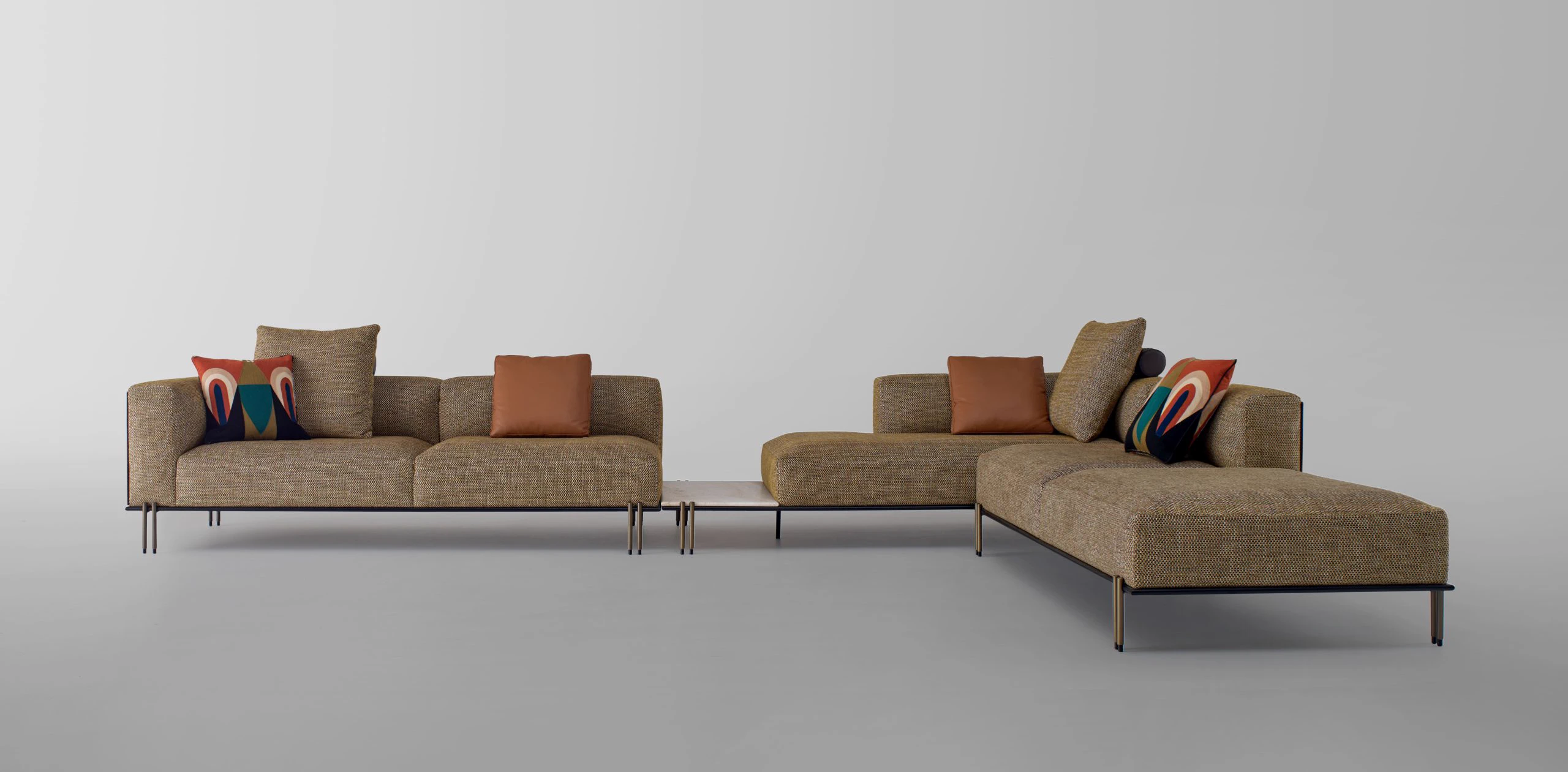 Диван Soft Ratio Sofa — Paolo Castelli, кожа, фото 2