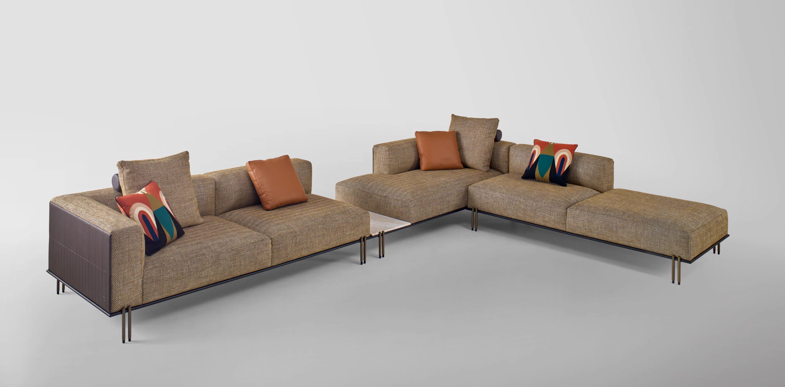 Диван Soft Ratio Sofa — Paolo Castelli, кожа, фото 3