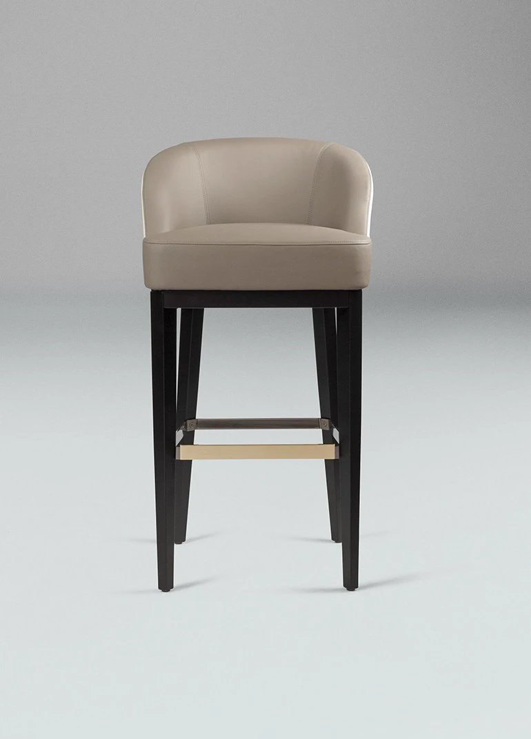 Барный стул Venice Stool — Paolo Castelli, кожа, фото 3