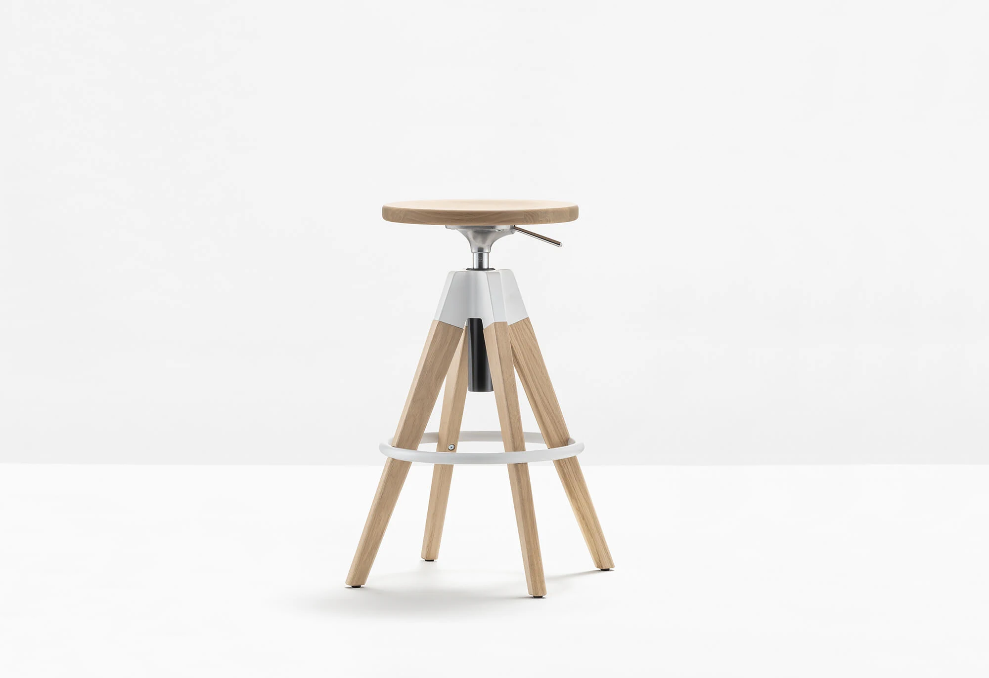 Барный стул Arki-Stool ARKW6 — Pedrali, массив дерева, фото 6