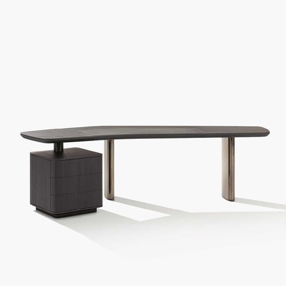 Письменный стол Adrien — Poliform, кожа, фото 2