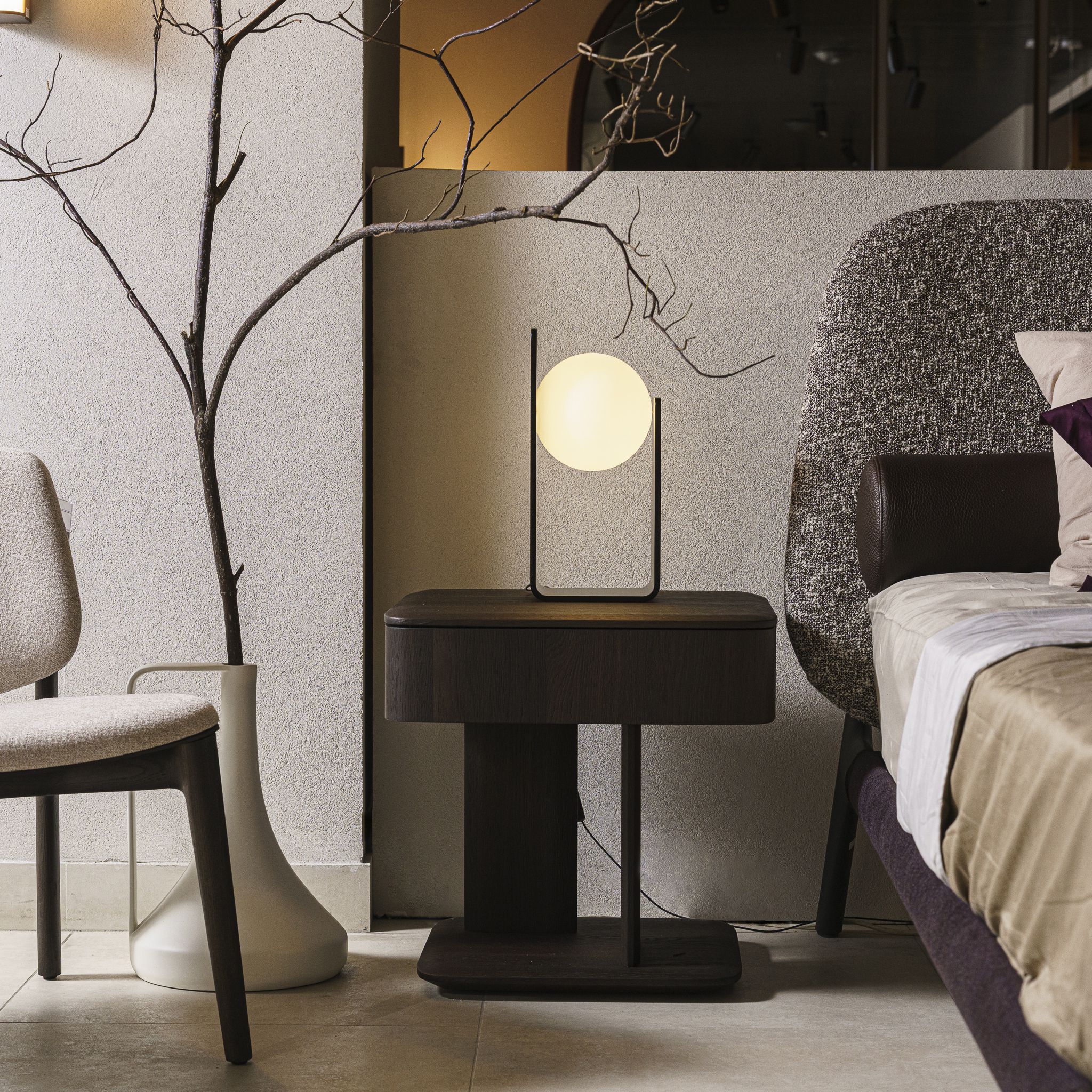 Прикроватная тумбочка Brera Rovere spessart — Poliform, дерево, фото 6