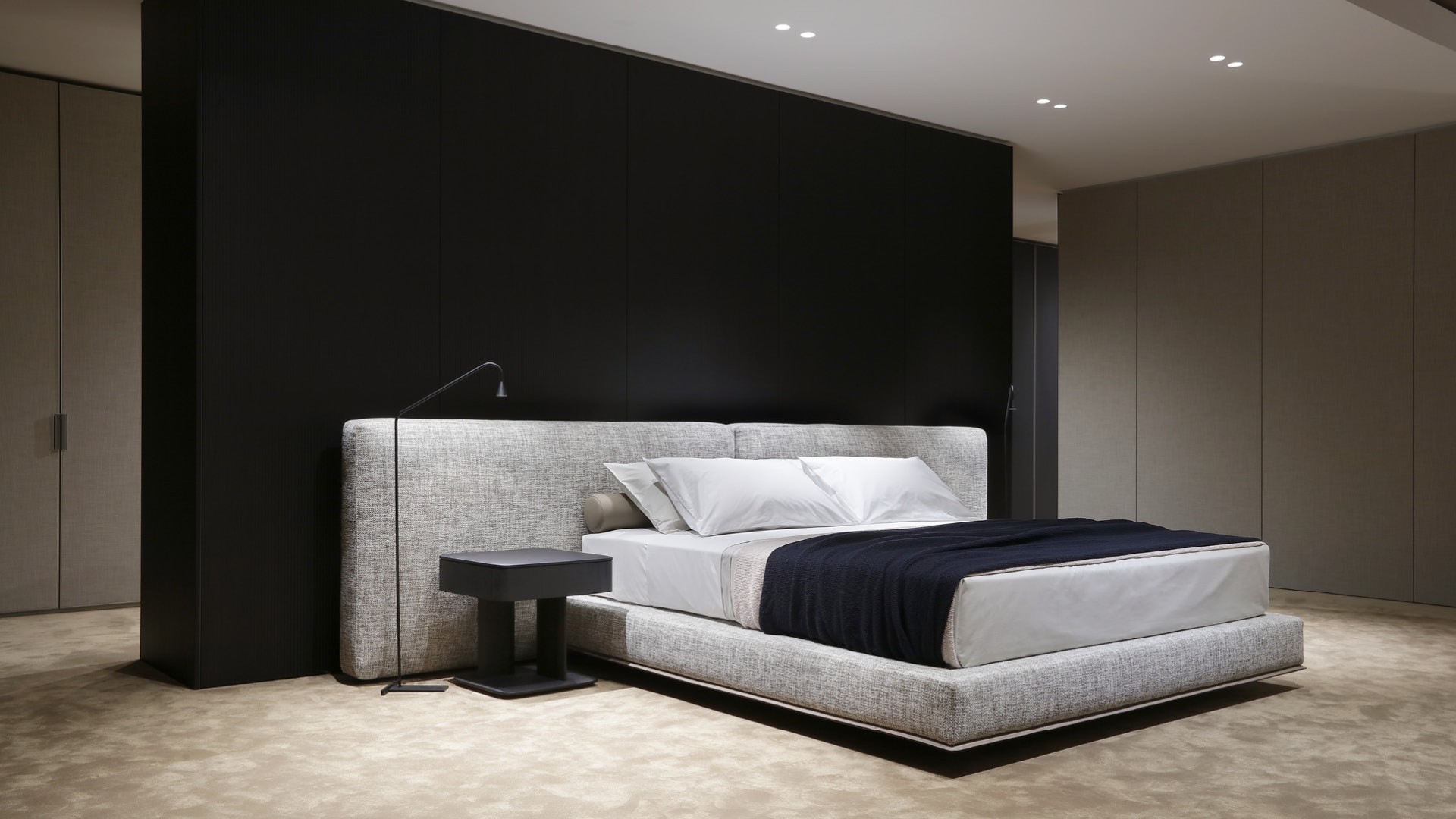 Кровать Brera — Poliform, кожа
