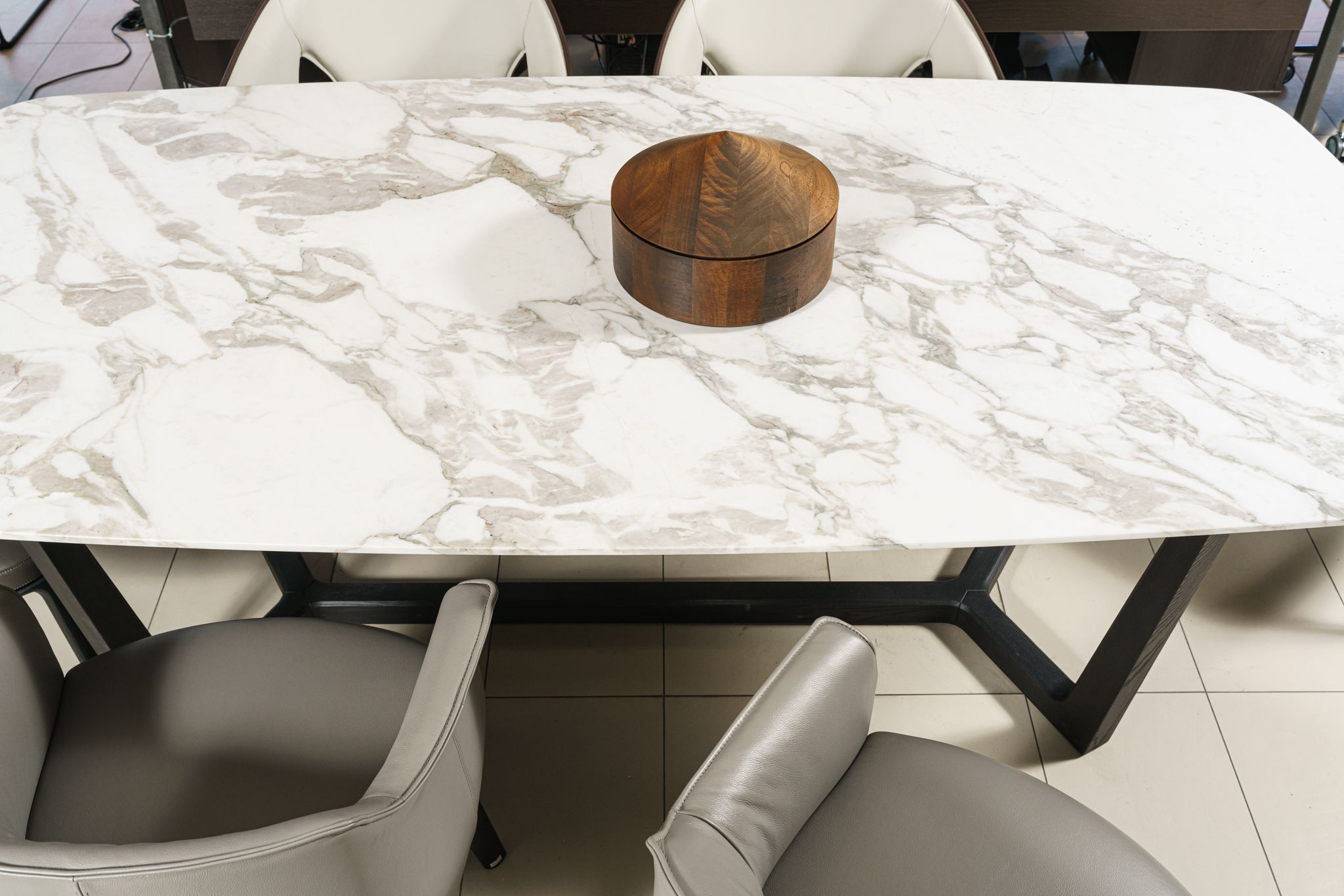 Стол Concorde 218 calacatta oro matt / olmo nero — Poliform, мрамор, фото 5