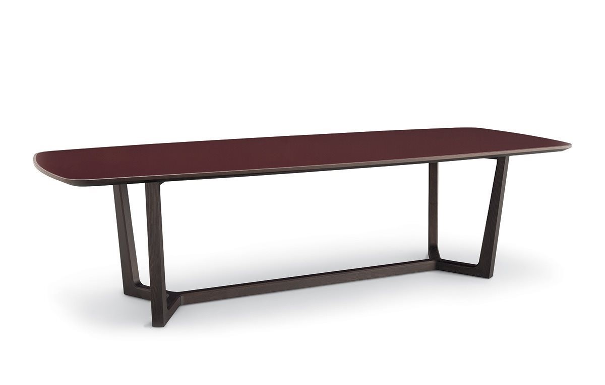 Стол Concorde calacatta oro levigato/olmo nero 240 — Poliform, мрамор