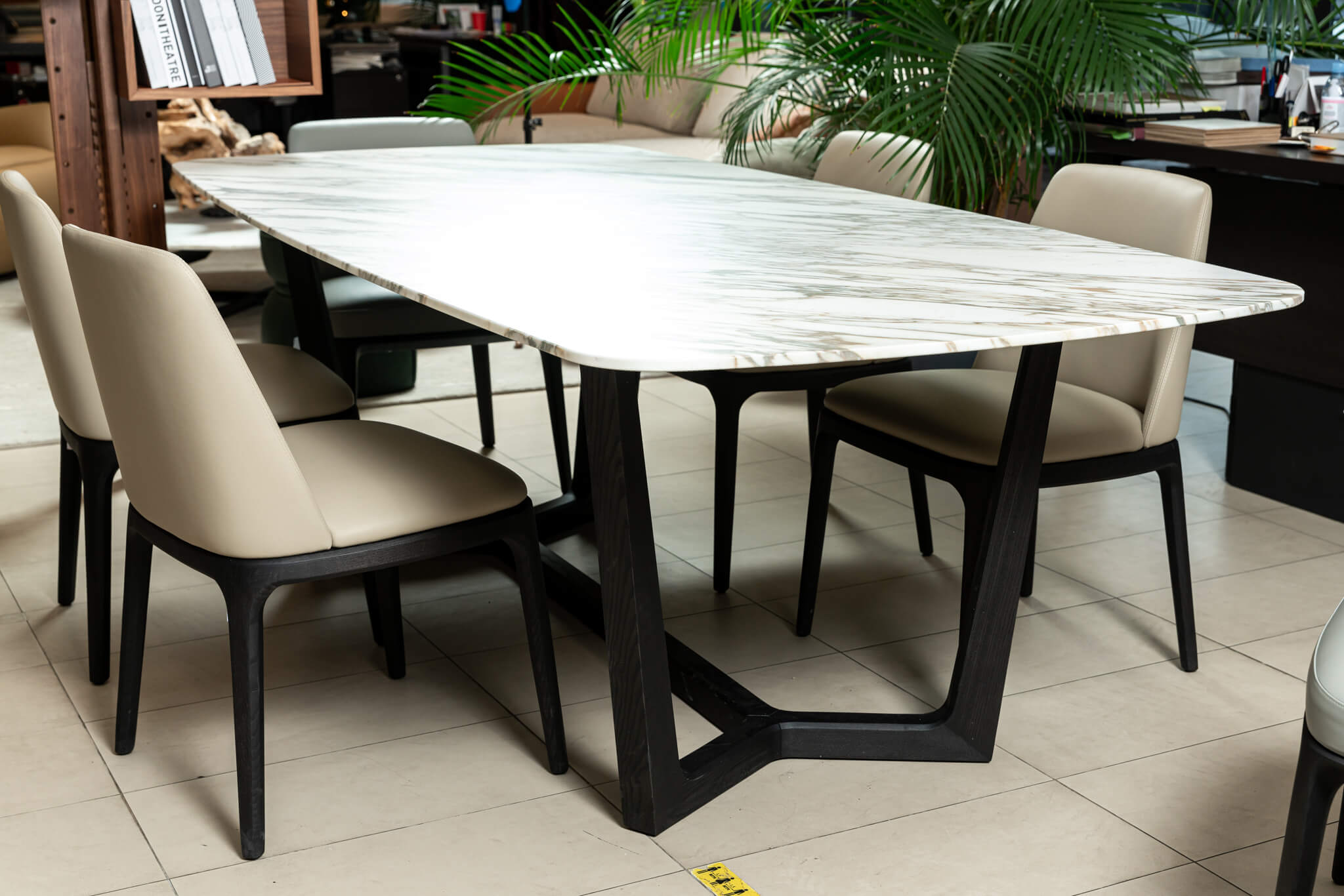 Стол Concorde calacatta oro levigato/olmo nero 240 — Poliform, мрамор, фото 5