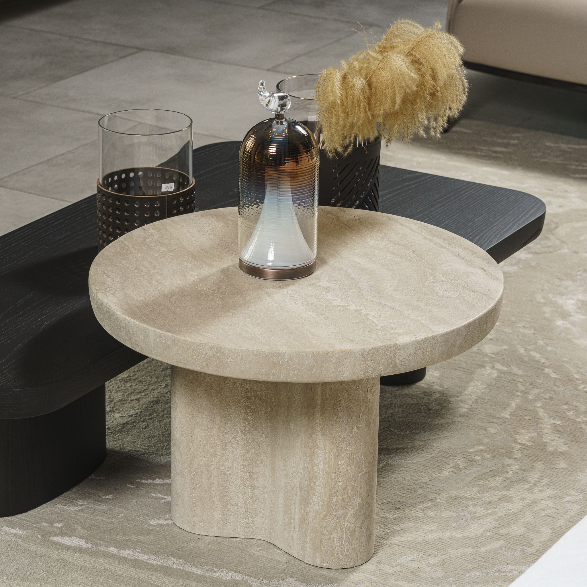 Журнальный столик Ernest 60*60 Travertino — Poliform, массив дерева, фото 2