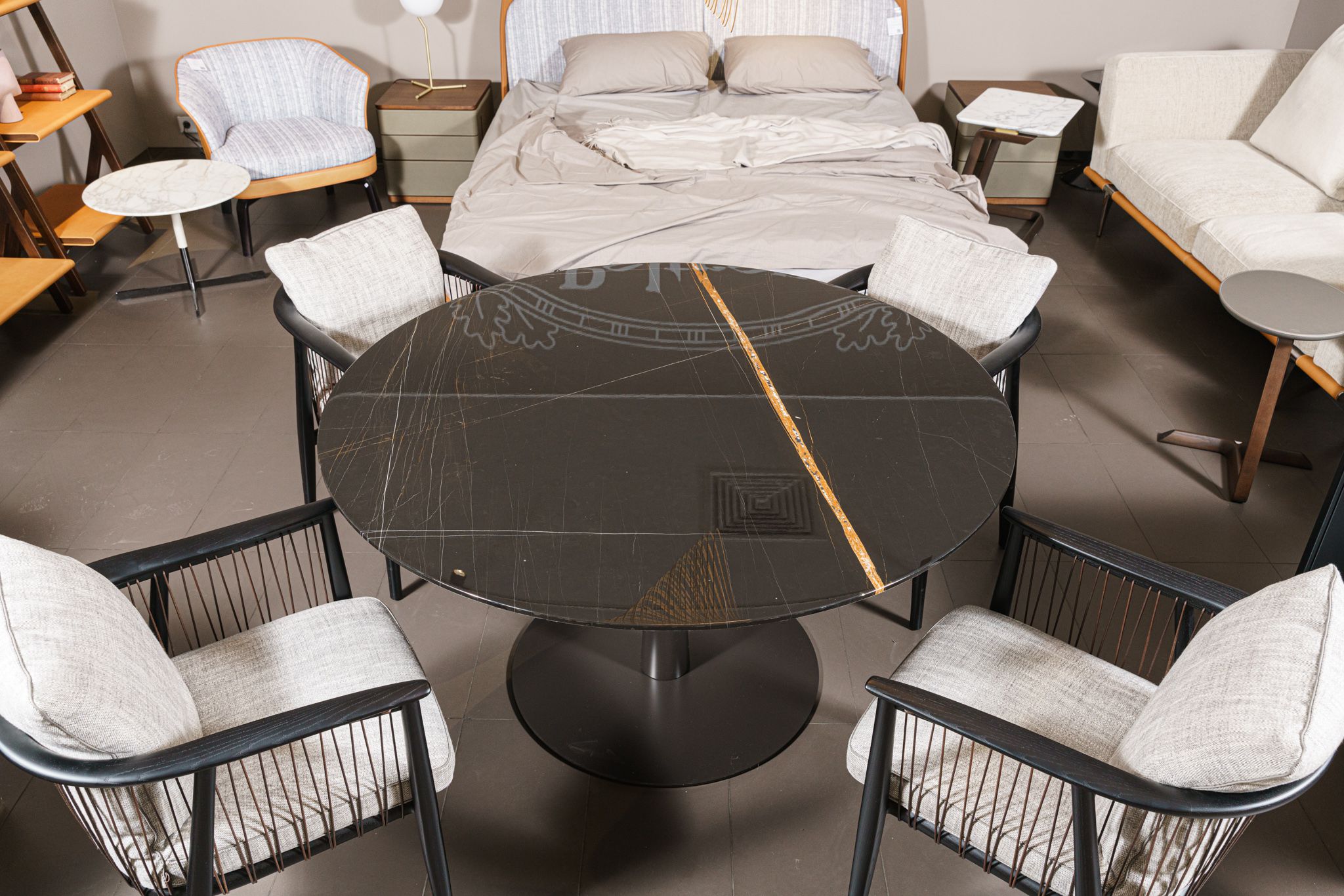 Стол Flute Sahara Noir — Poliform, металл, фото 3