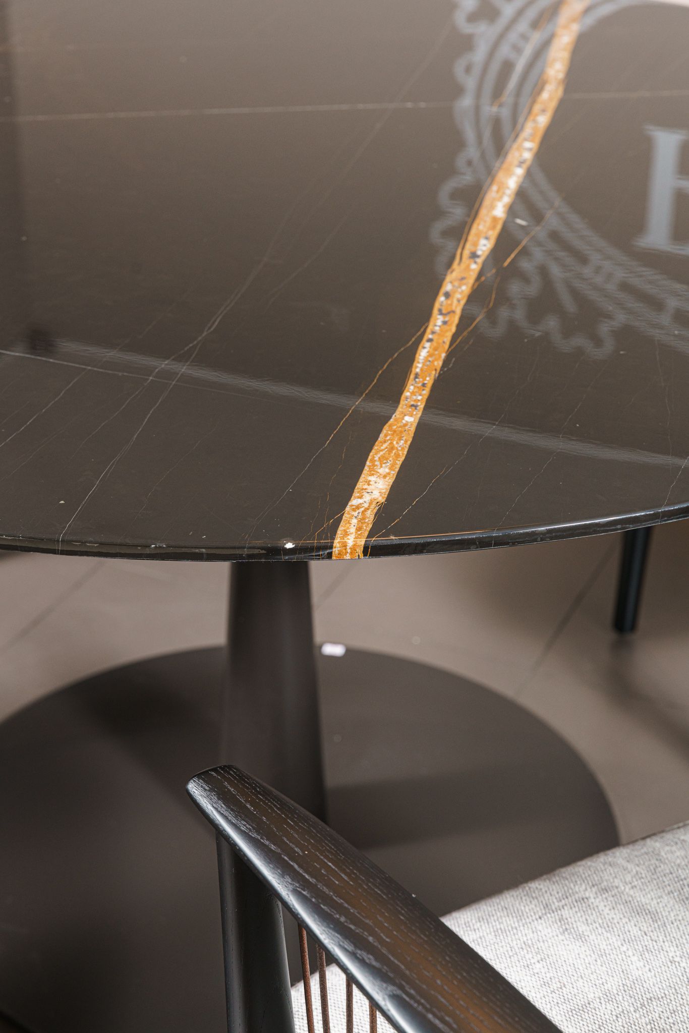 Стол Flute Sahara Noir — Poliform, металл, фото 5