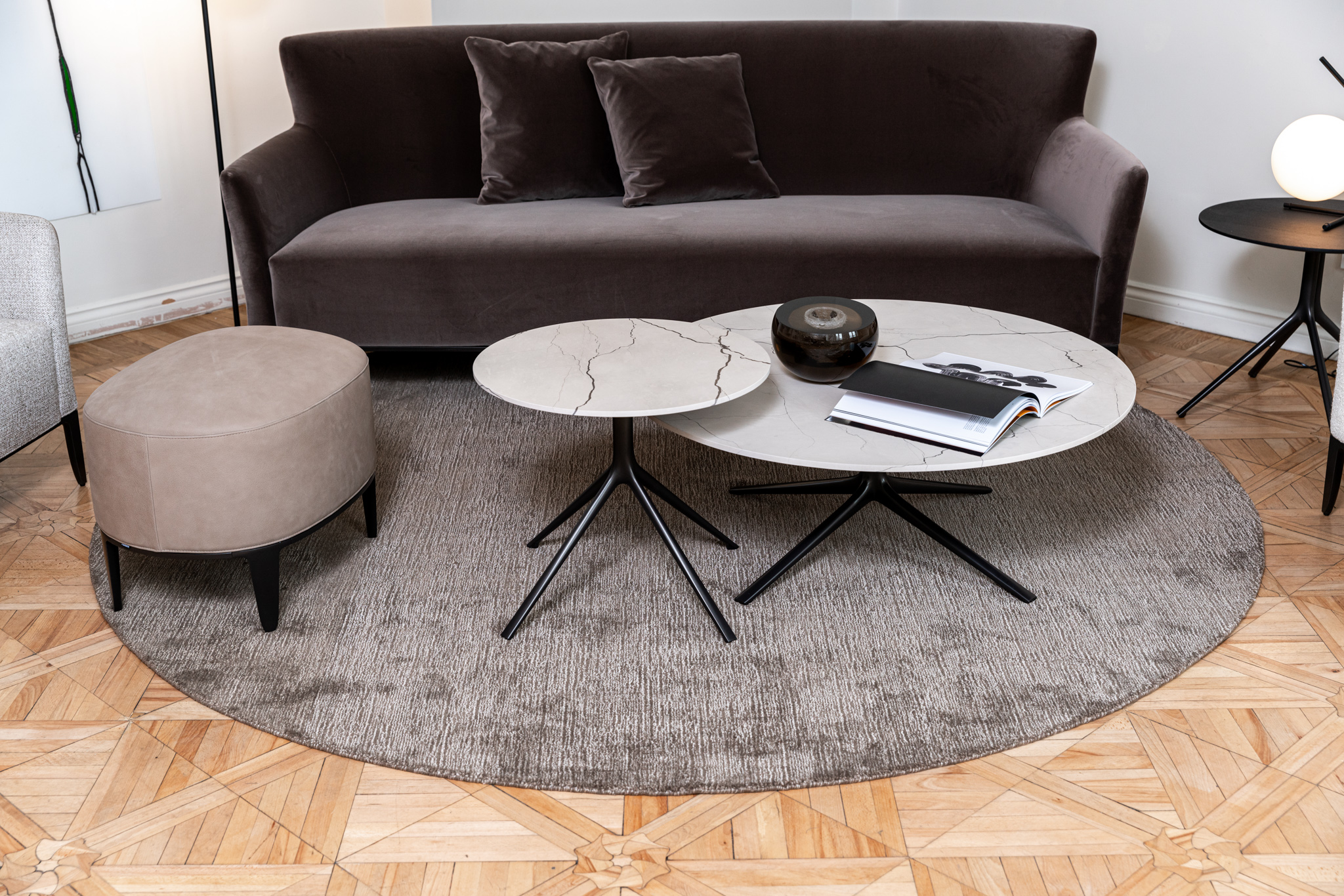 Банкетка Gentleman grey — Poliform, кожа, фото 5
