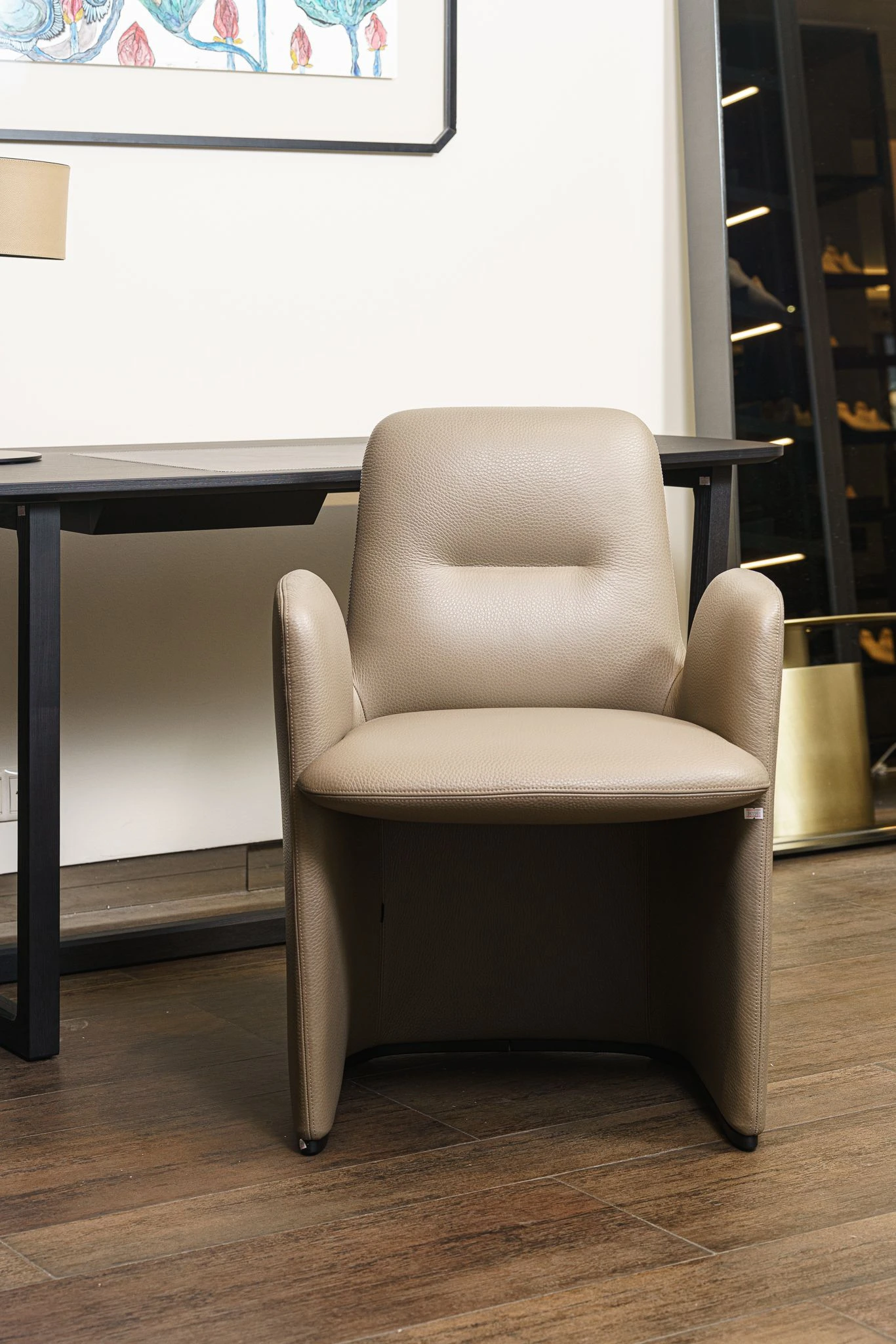 Кресло Guest Leather 02 Sabbia — Poliform, ткань, фото 3