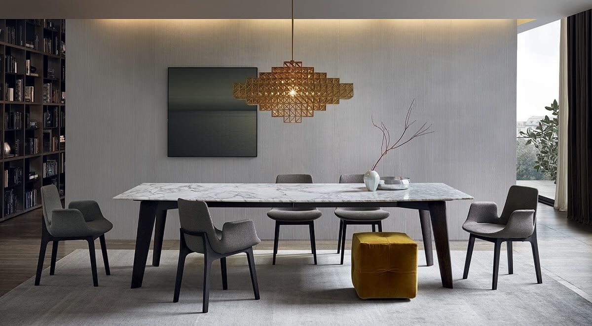 Стол Howard — Poliform, мрамор, фото 3