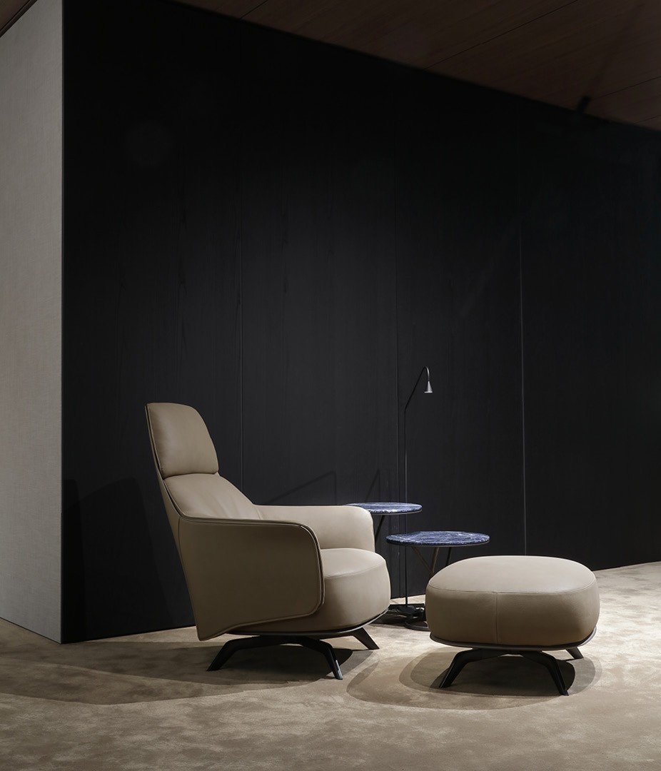 Кресло Kaori Lounge — Poliform, кожа, фото 5