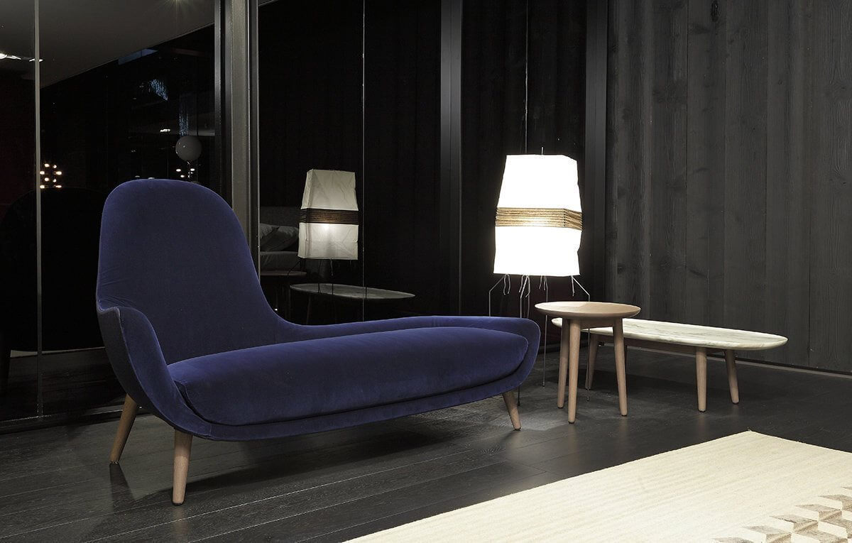 Банкетка Mad Chaise Longue — Poliform, кожа