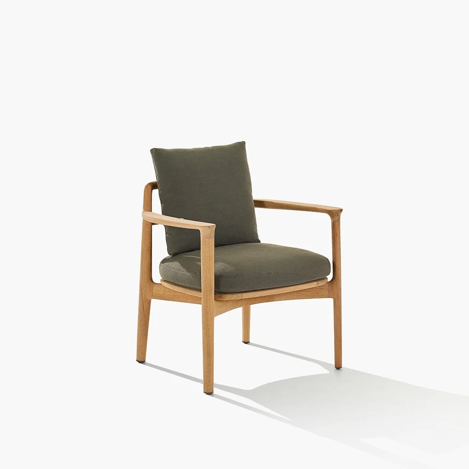 Уличный стул с подлокотниками Magnolia — Poliform, ткань