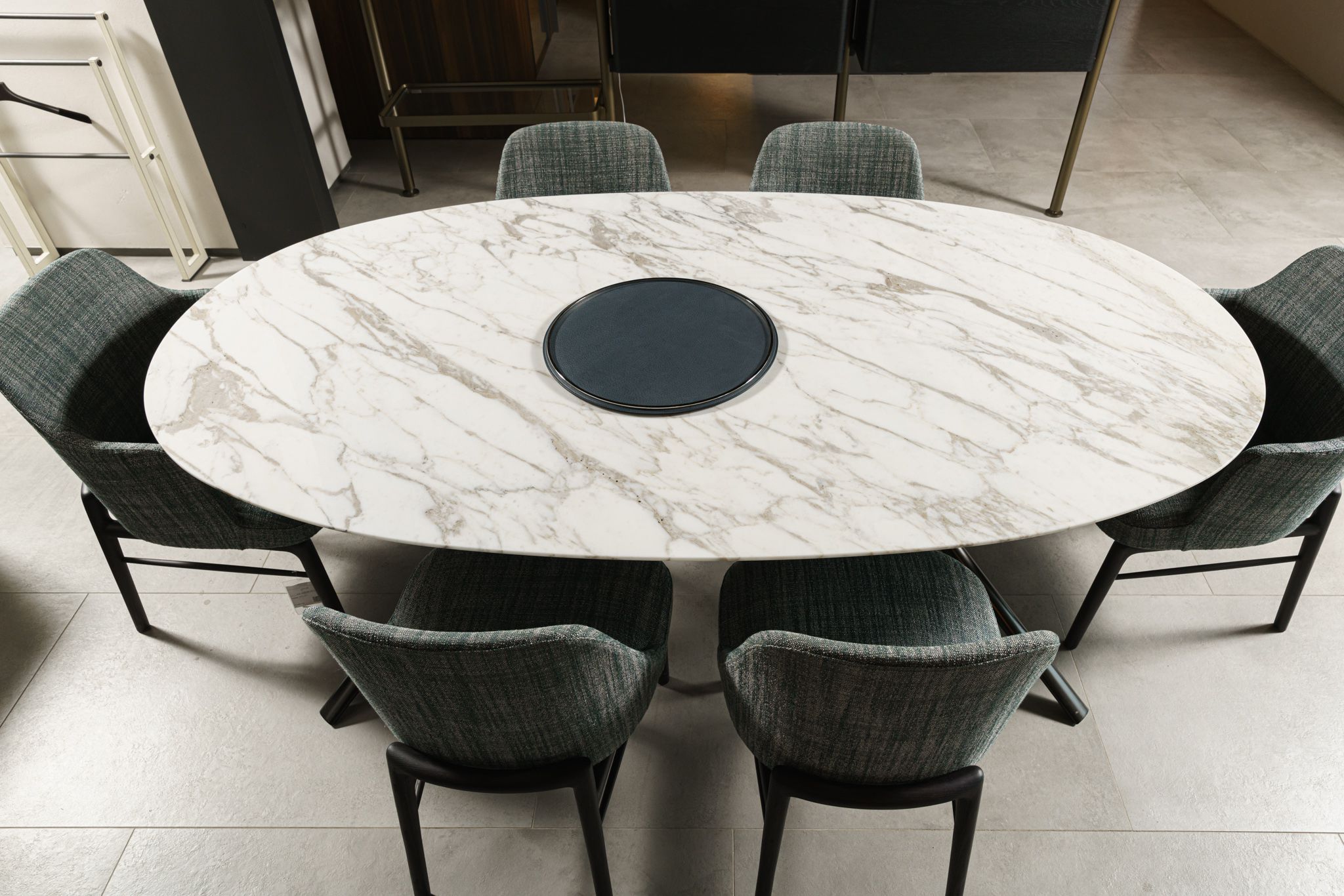 Стол Mondrian Calacatta oro lucido — Poliform, мрамор, фото 3