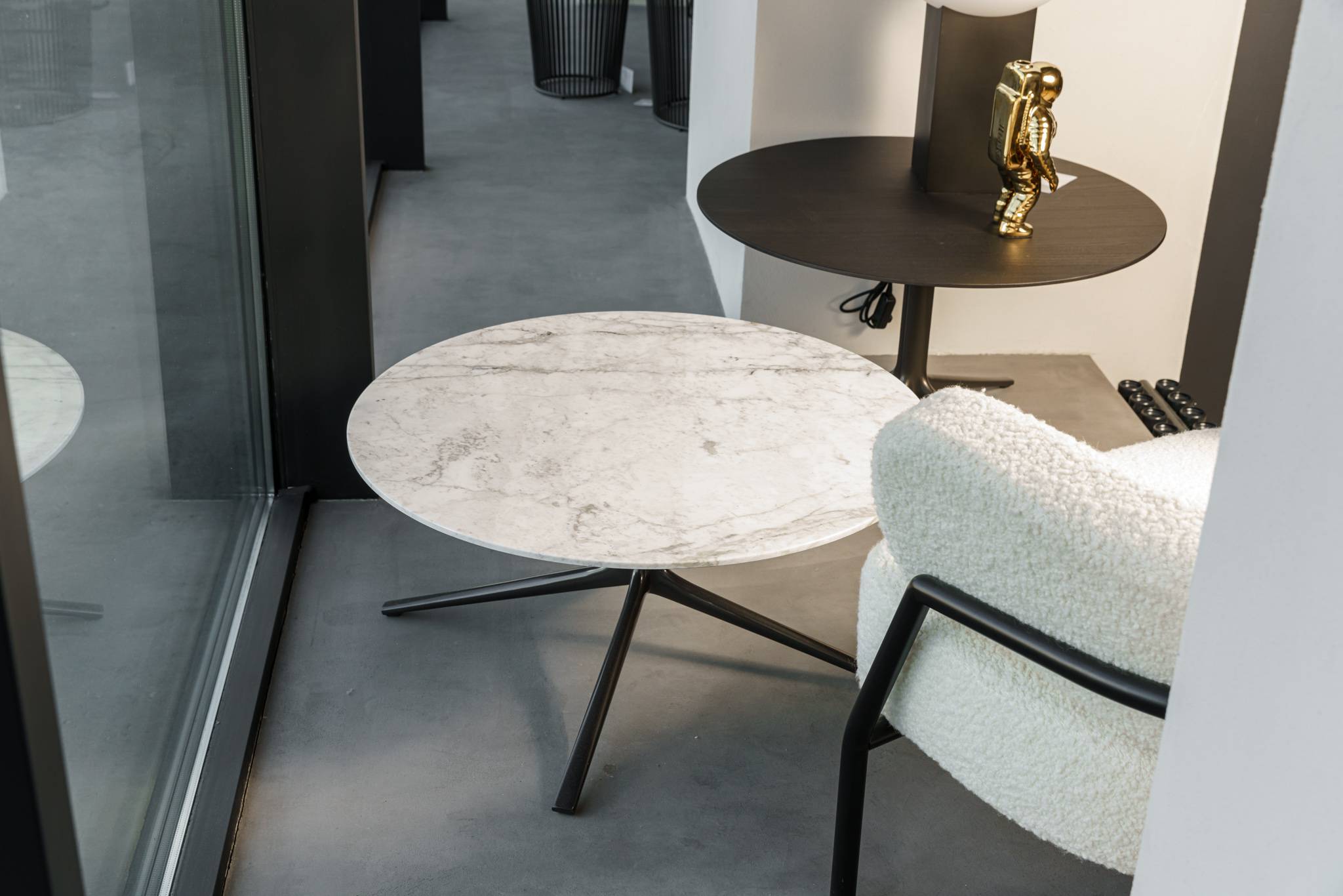Журнальный столик Mondrian Calacatta oro — Poliform, металл, фото 4