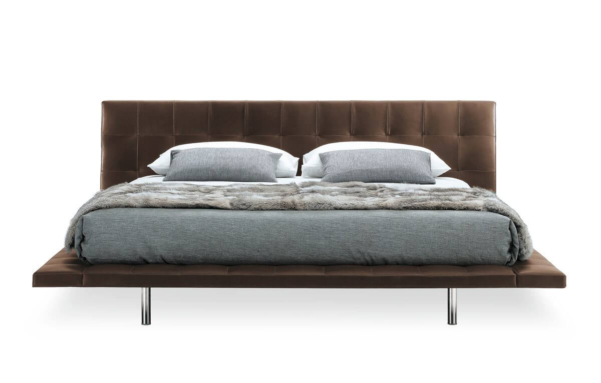 Кровать Onda — Poliform, кожа, фото 3