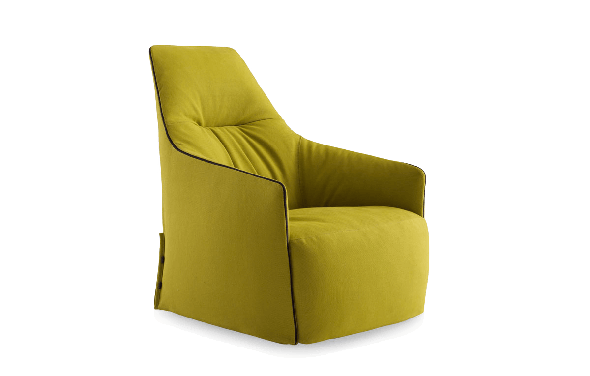 Кресло Santa Monica Lounge — Poliform, кожа, фото 2