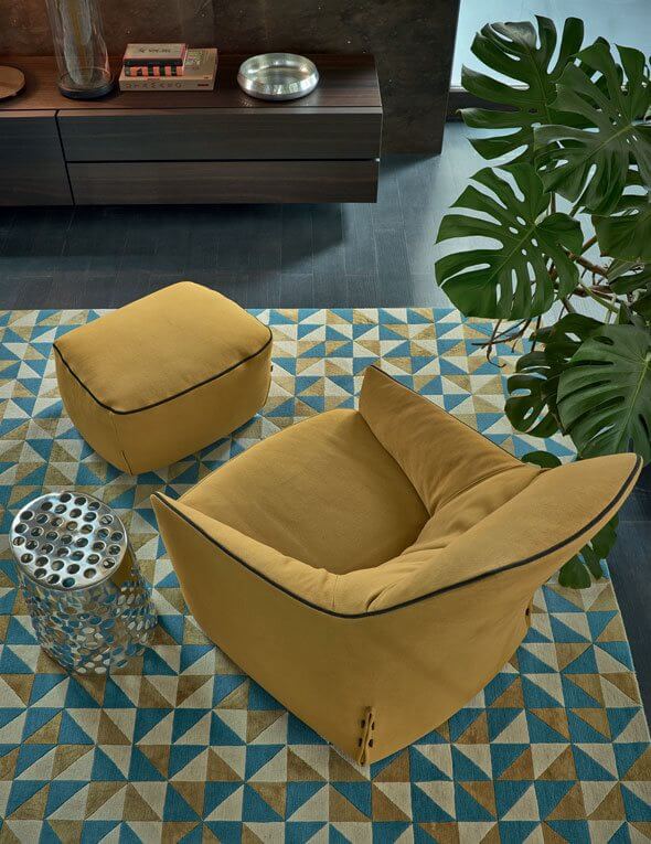 Кресло Santa Monica Lounge — Poliform, кожа, фото 6