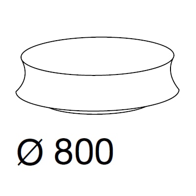 Журнальный столик Soori 80 — Poliform, металл