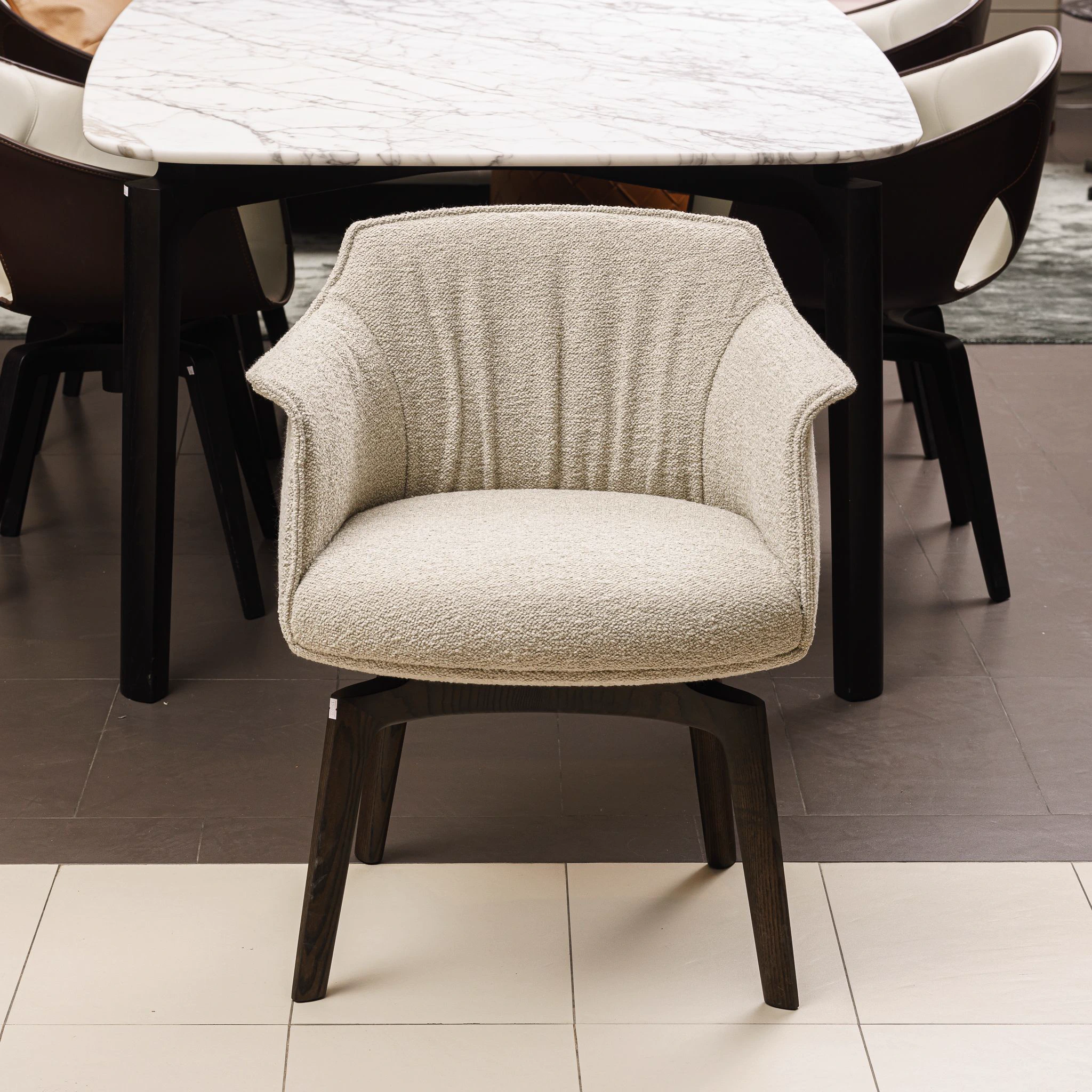 Стул Archibald Swivel Loop Corda — Poltrona Frau, ткань, фото 2
