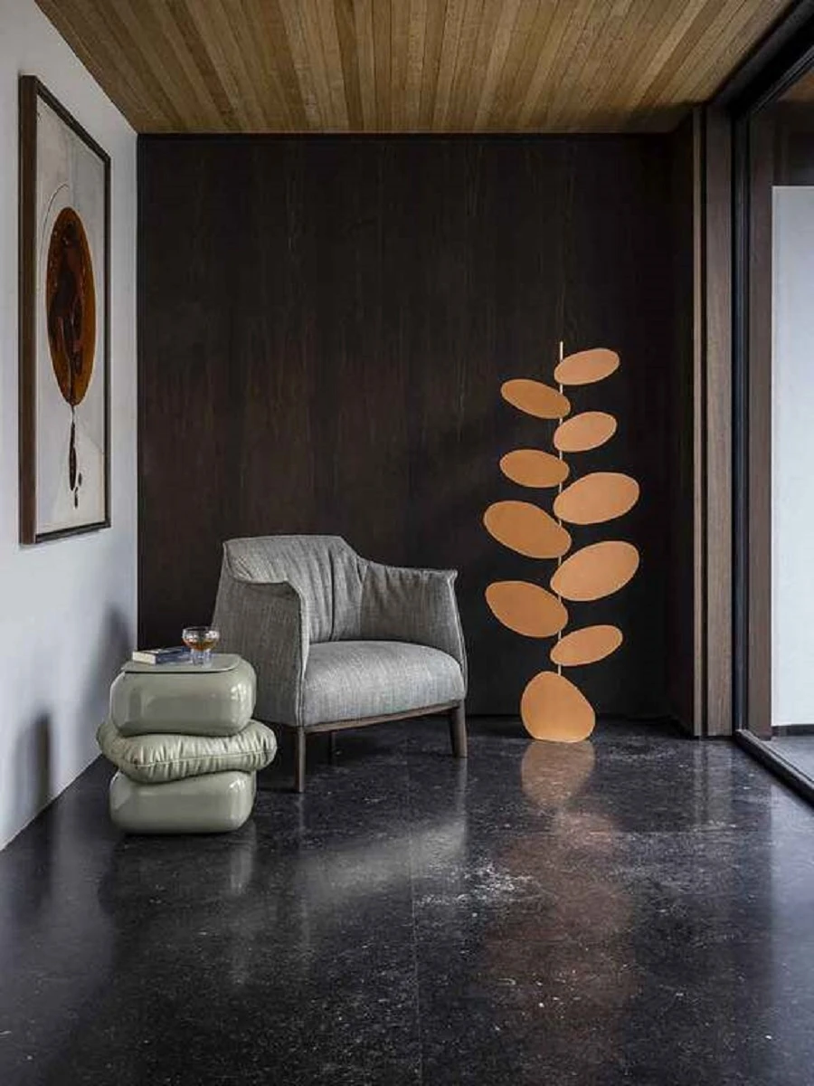 Кресло Archibald with Wood Base — Poltrona Frau, кожа, фото 4