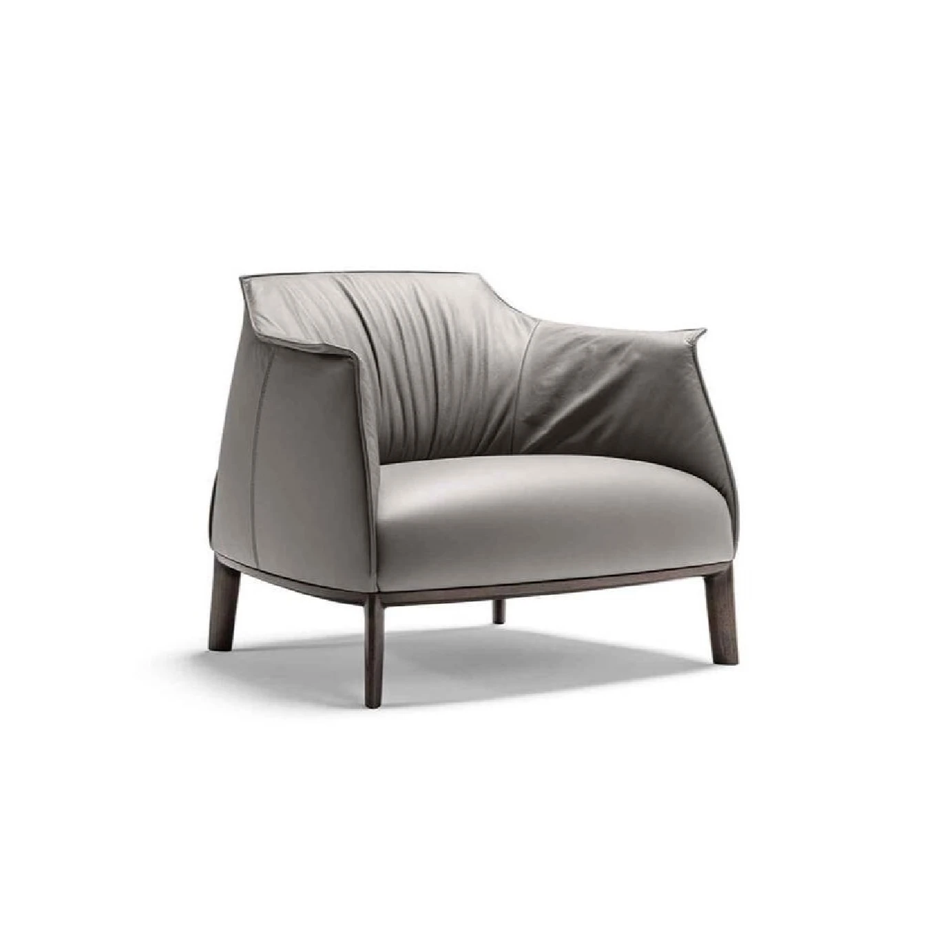 Кресло Archibld Large with Wood Base — Poltrona Frau, кожа