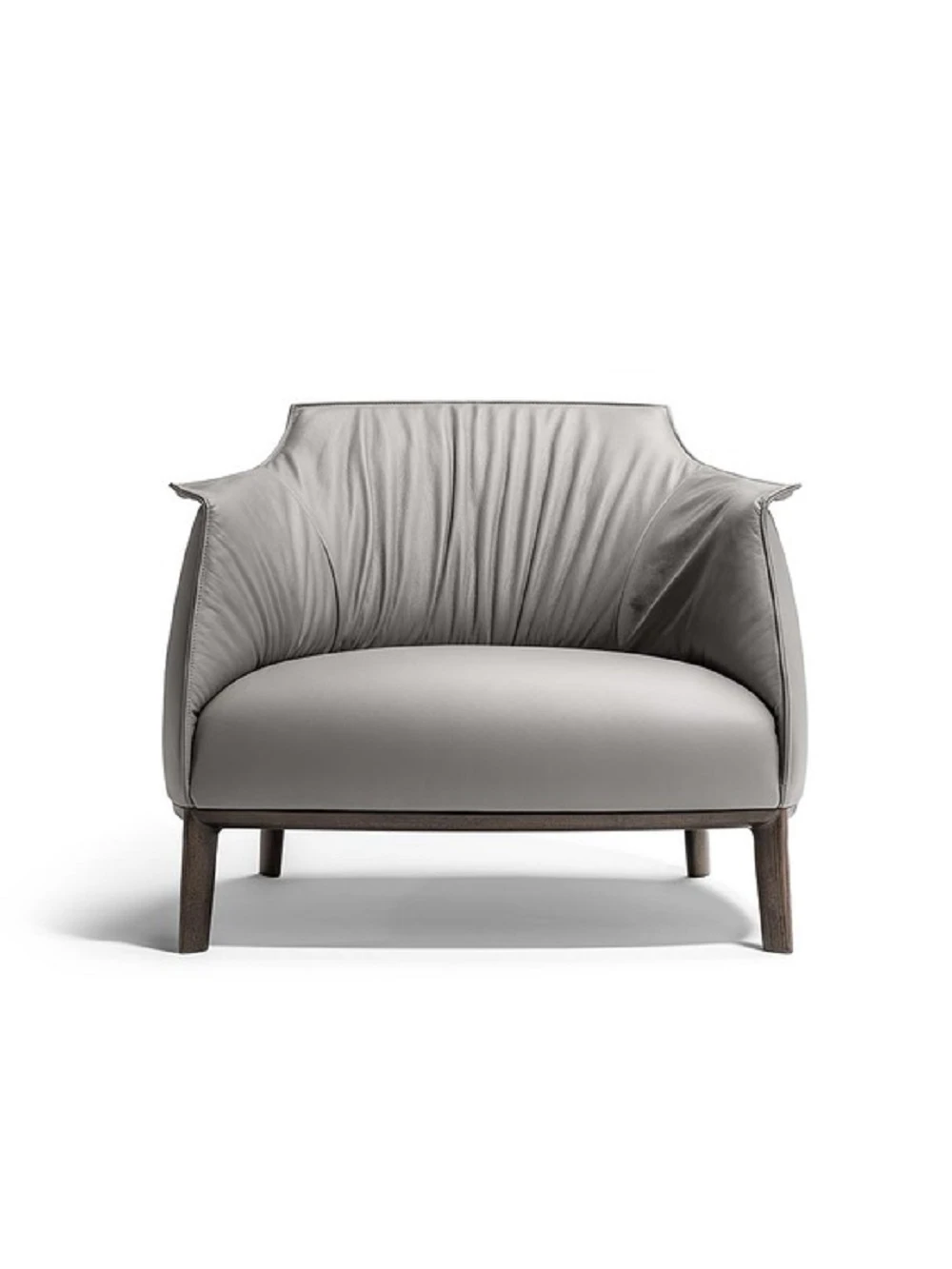 Кресло Archibld Large with Wood Base — Poltrona Frau, кожа, фото 2