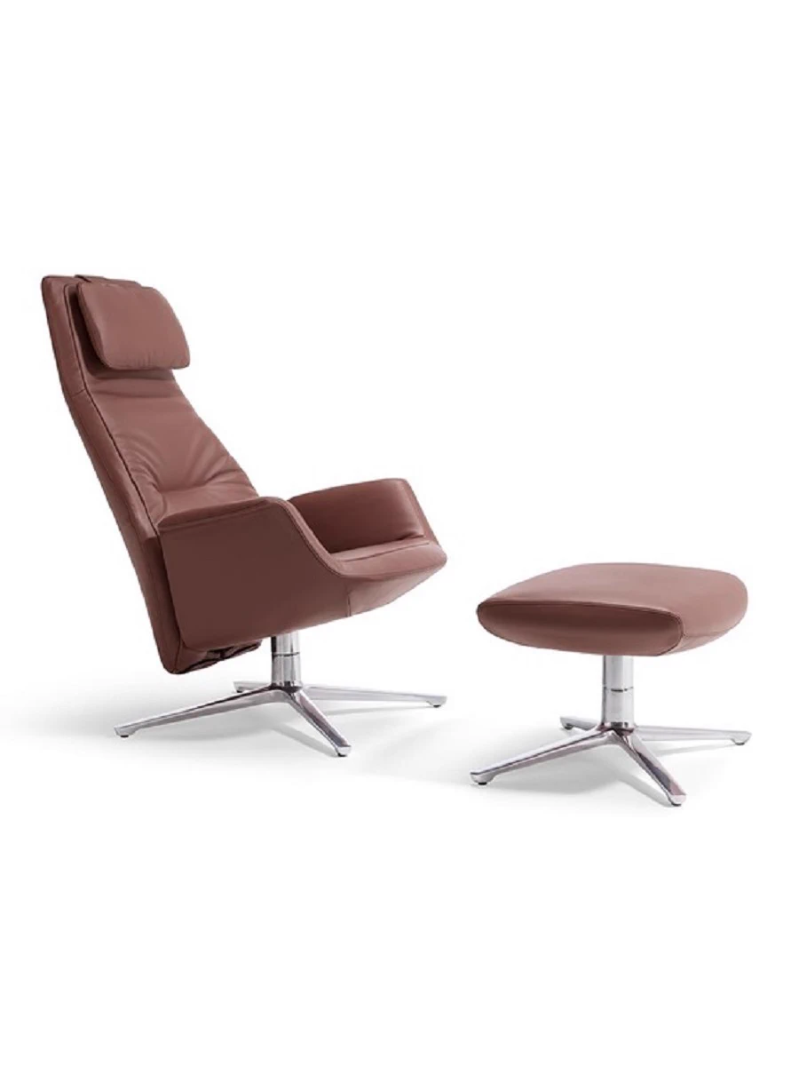 Банкетка Downtown Lounge Ottoman — Poltrona Frau, кожа, фото 3