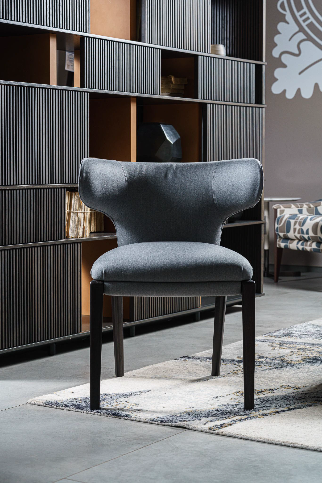 Стул Duo Small Wool Satin Light Marengo — Poltrona Frau, кожа, фото 2