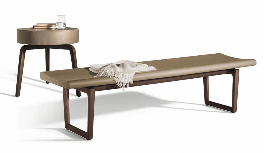 Банкетка Fidelio Bench — Poltrona Frau, кожа, фото 2