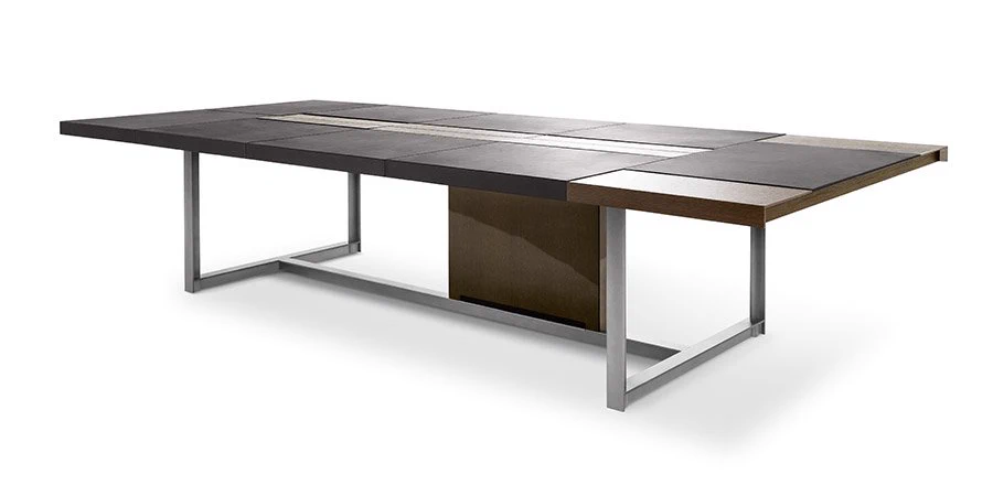 Каркас и наполнение: массив дерева, металл. Современный дизайн Стол JOBS MEETING TABLE — Poltrona Frau, массив дерева, фото 2