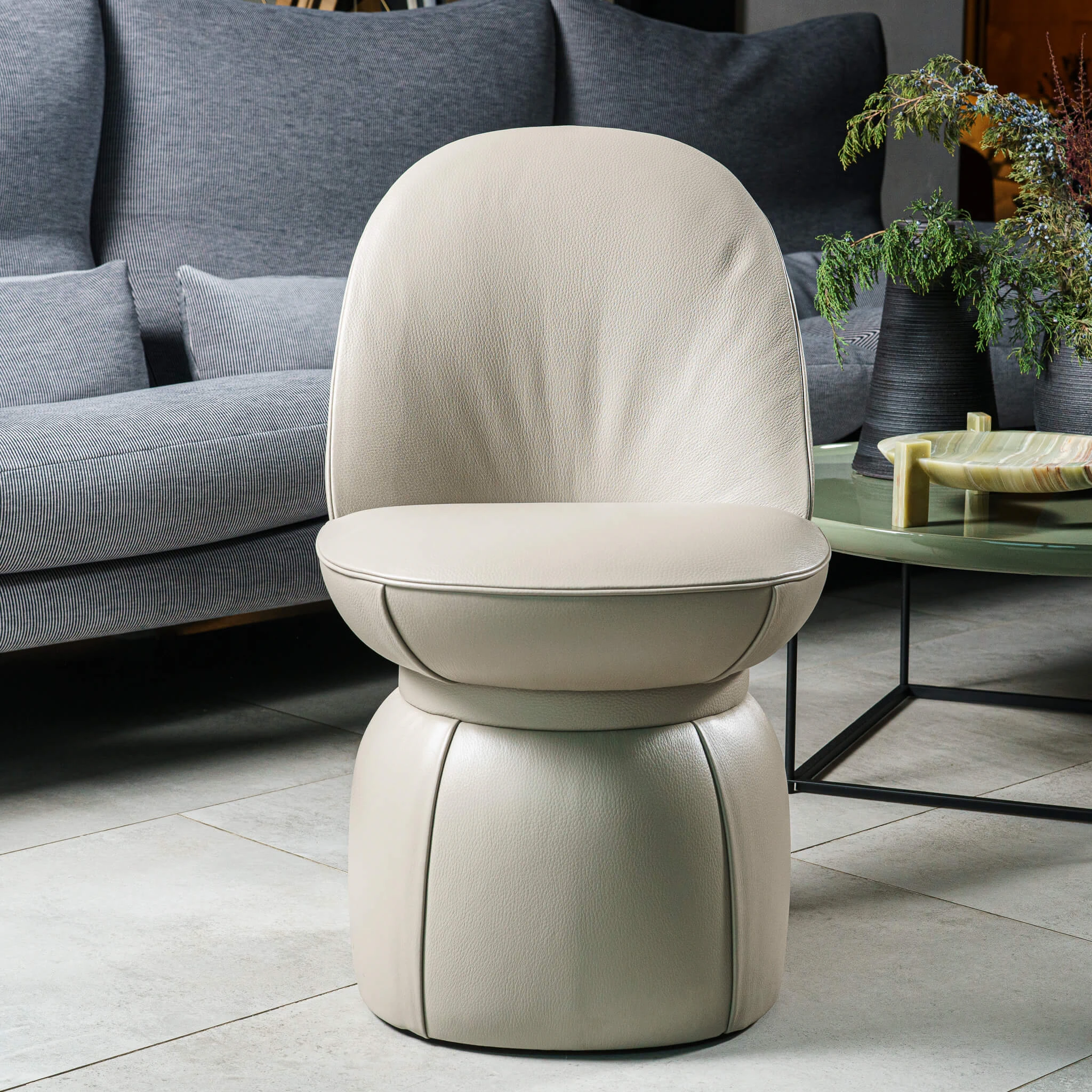 Стул Lepli Chair Nest Salgemma — Poltrona Frau, кожа