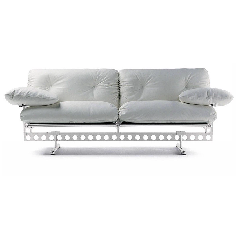 Диван Ouverture Fabric Shine Col.Silver — Poltrona Frau, кожа