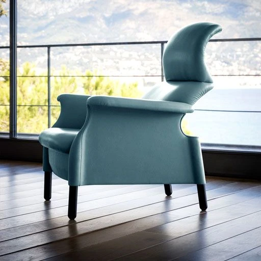 Кресло Sanluca Steel Blue — Poltrona Frau, кожа