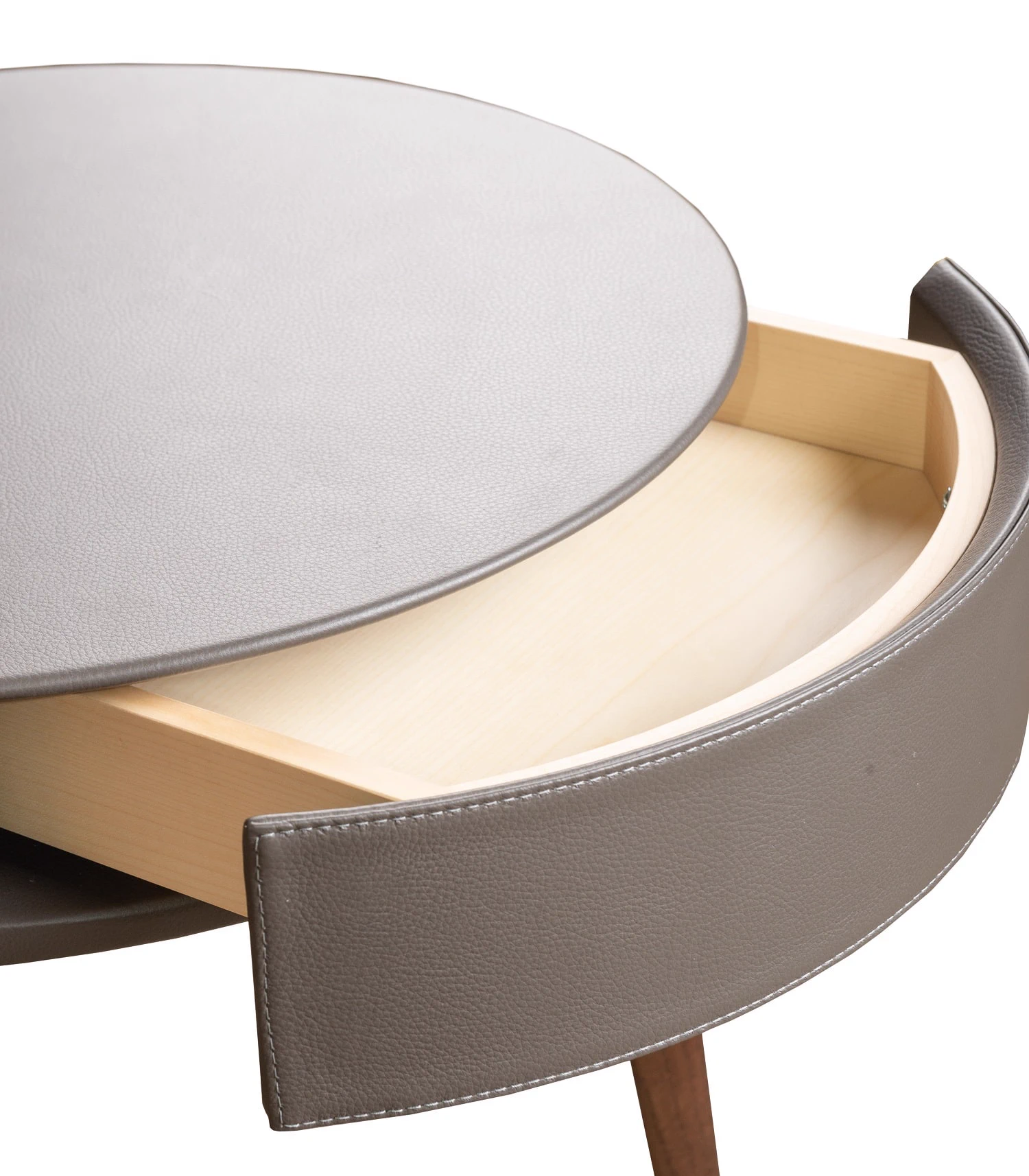 Прикроватная тумбочка Side Table Fiorile — Poltrona Frau, кожа, фото 3