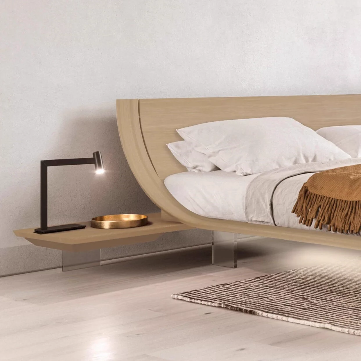 Кровать Aqua — Presotto, кожа, фото 2