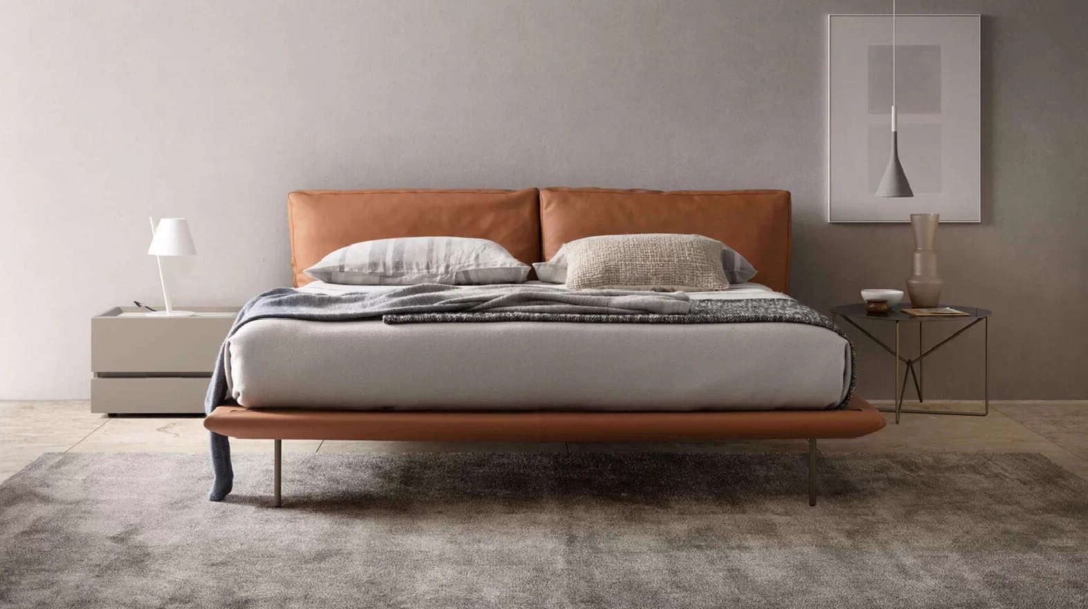 Кровать Cali — Presotto, кожа, фото 3